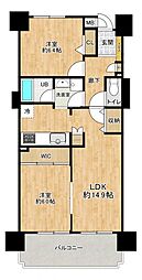 ダイアパレス岐阜早田 2LDKの間取図画像