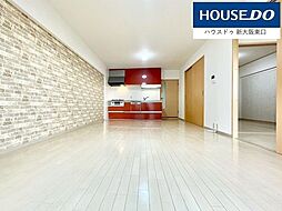 緑地公園リッツハウス 3LDKのリビング/ダイニング