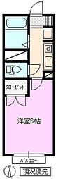 TMコーポ 1Kの間取図画像