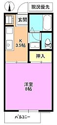 ハイツ・メリーメリー 1Kの間取図画像