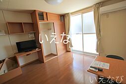 JR津山線 法界院駅 4.6kmの賃貸アパート 1階1Kのリビング/ダイニング