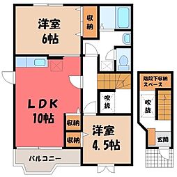 JR両毛線 伊勢崎駅 バス15分 交通安全協会下車 徒歩6分 2階/-