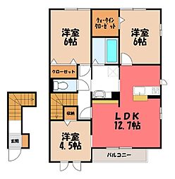 セリシール 3LDKの間取図画像
