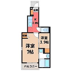 ラフェリカーナ・M 2Kの間取図画像