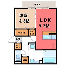 D-ROOM紅雲町 B 1階/-