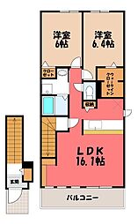 すみれ 2LDKの間取図画像