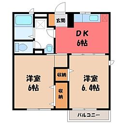 東武伊勢崎線 伊勢崎駅 バス26分 稲荷町下車 徒歩21分 2階/-