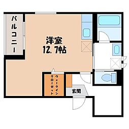 ユーフォルビア ワンルームの間取図画像