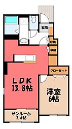 JR両毛線 前橋大島駅 3.1km 1階/-