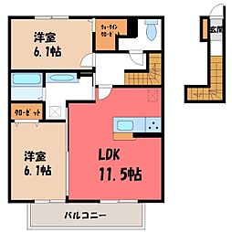 東武伊勢崎線 新伊勢崎駅 徒歩8分 2階/-