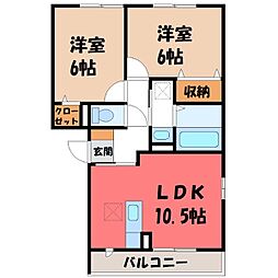 東武伊勢崎線 新伊勢崎駅 徒歩29分 2階/-