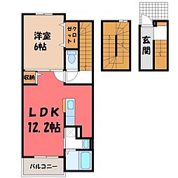 フェリーチェ・カーサ 3階1LDKの間取り