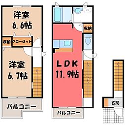 ラ・ブローテ 2LDKの間取図画像
