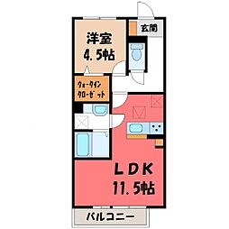 コンフォートレジデンスA 1LDKの間取図画像