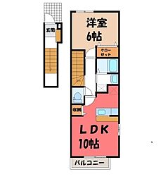 アンデス1 1LDKの間取図画像