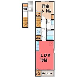 ルミナーレ1 1LDKの間取図画像