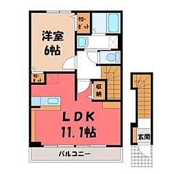 M・Ystory 1LDKの間取図画像