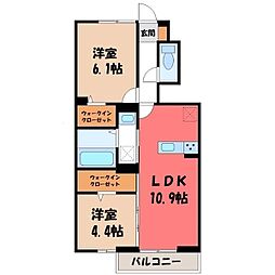 ベストオーシャン E 2LDKの間取図画像