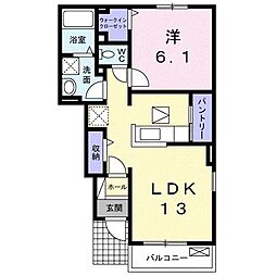 アルドール5 1LDKの間取図画像