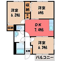 JR上越線 群馬総社駅 5.1km 1階/-