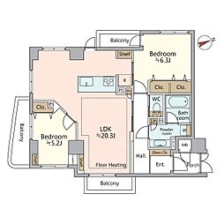 間取図画像 2LDK