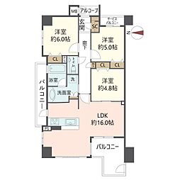 間取図画像 3LDK