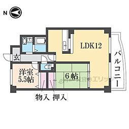 アルコ北園田 2LDKの間取図画像