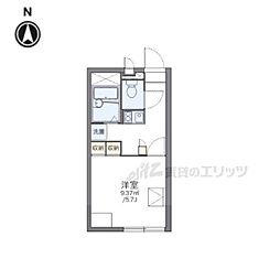 JR東海道・山陽本線 尼崎駅 徒歩18分の賃貸アパート 2階1Kの間取り