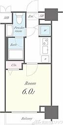 セイワパレス東三国駅前 8階1Kの間取り