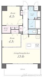 グランヴィラッセ北梅田 2LDKの間取図画像