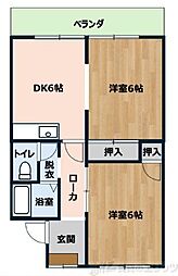 間取図画像 2DK
