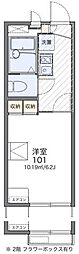 レオパレス藤が丘1番館 1Kの間取図画像