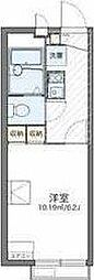 レオパレス山田東I 1階1Kの間取り