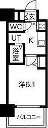 ララプレイス新大阪シエスタ 1Kの間取図画像