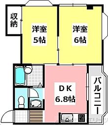 間取図画像 2DK