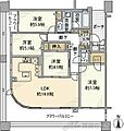 レスタージュ高槻城跡公園9階15.0万円