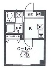 ステーションビラ・タカ 1Kの間取図画像