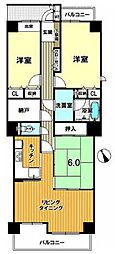 宇都宮プラザD 3SLDKの間取図画像