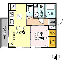 間取図画像 1LDK