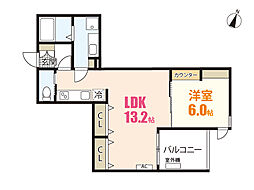 間取図画像 1LDK