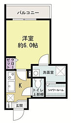 GreenHILLV 1Kの間取図画像
