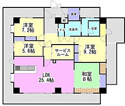 アーバンビュー皆実町2 4SLDKの間取図画像