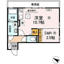 フォレスト・コート ワンルームの間取図画像