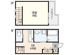 ソフィアコート海田昭和町 1DKの間取図画像