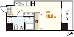 ResidenceIconnNISHIHARA ワンルームの間取図画像