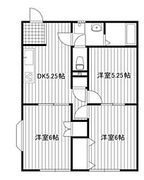 フレグランス畠山壱番館 3DKの間取図画像