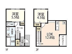 plano矢賀 2LDKの間取図画像