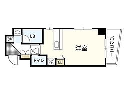 ウインドー金屋町 ワンルームの間取図画像