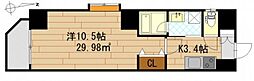 プレヴナンスM 1Kの間取図画像