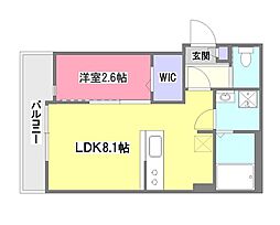 ルミナンス　ひばりヶ丘 2階1LDKの間取り